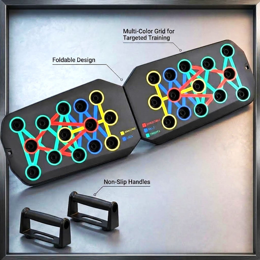 Portable Foldable Push Up Board Set - Home Workout