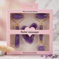 Facial Massage Roller & Gua Sha Set - Self-Care Beauty Tools