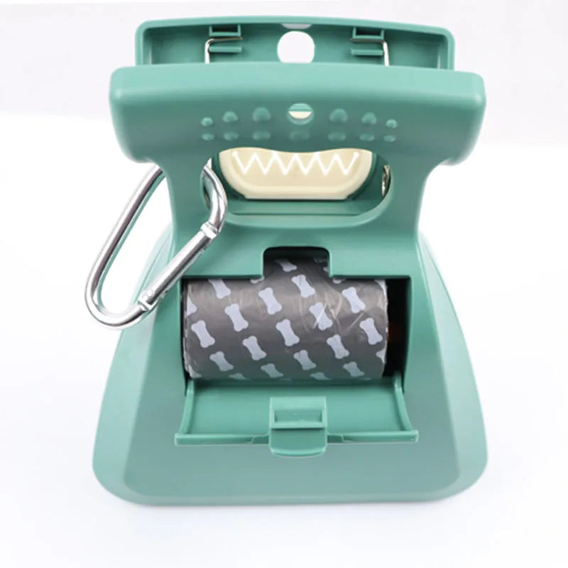Foldable Dog Poop Scooper with Waste Bags - Portable Pick-Up Tool