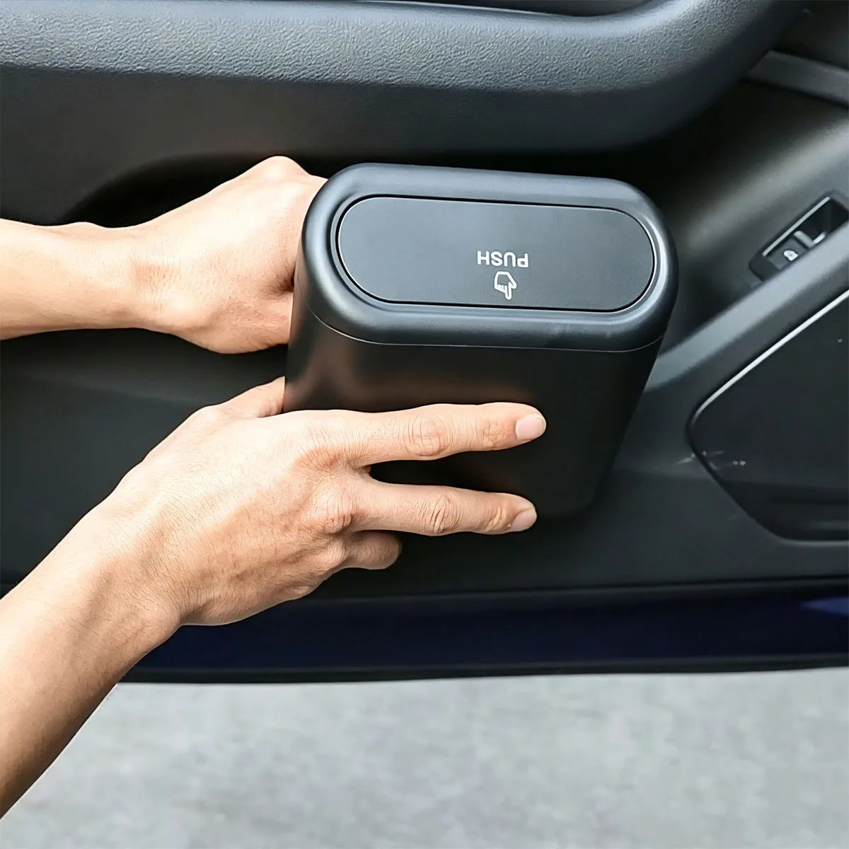 Mini Leakproof Car Trash Can - Portable Garbage Bin