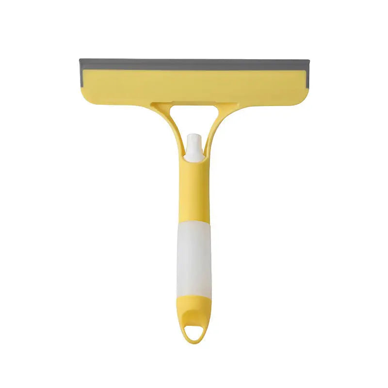 3-in-1 Window Cleaning Squeegee with Spray Bottle - Glass & Mirror Wiper