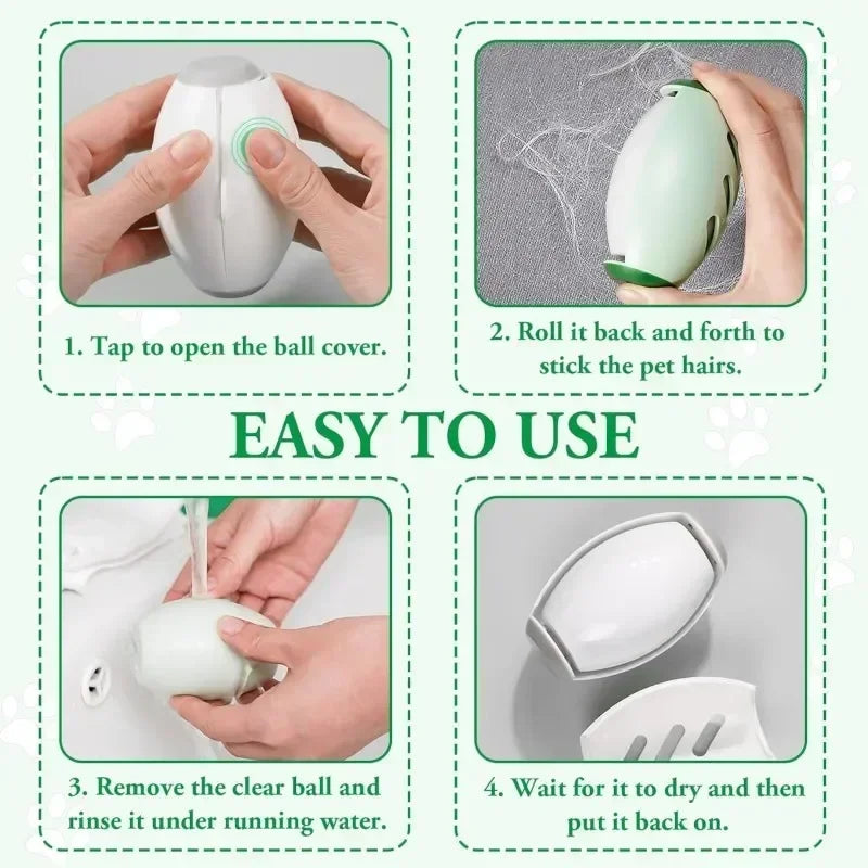 Reusable Washable Lint Roller - Pet Hair & Clothes Cleaner