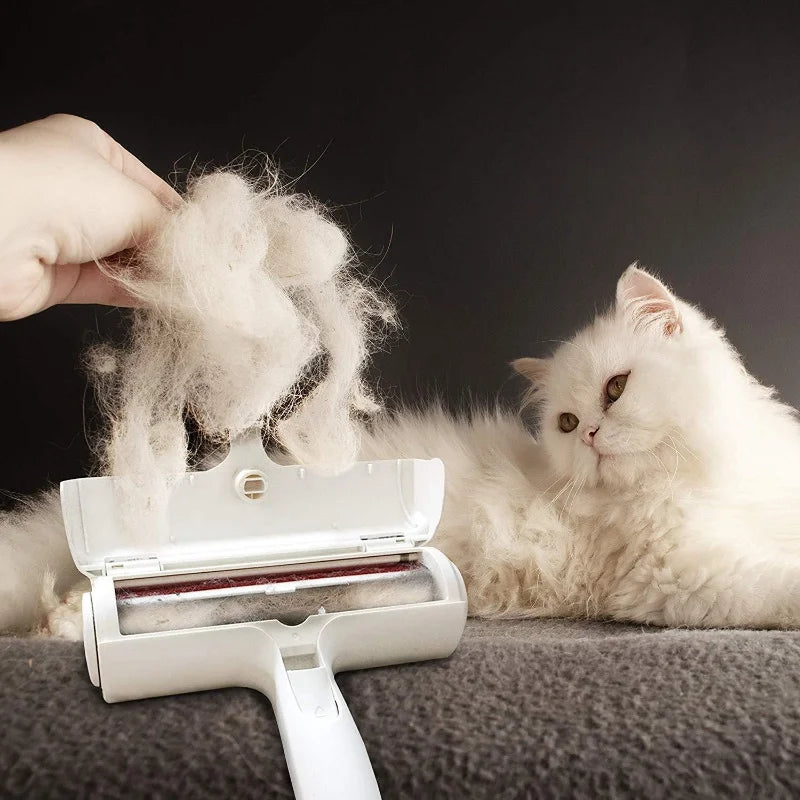 Reusable Pet Hair Remover Roller - Self-Cleaning Lint Brush for Dogs & Cats