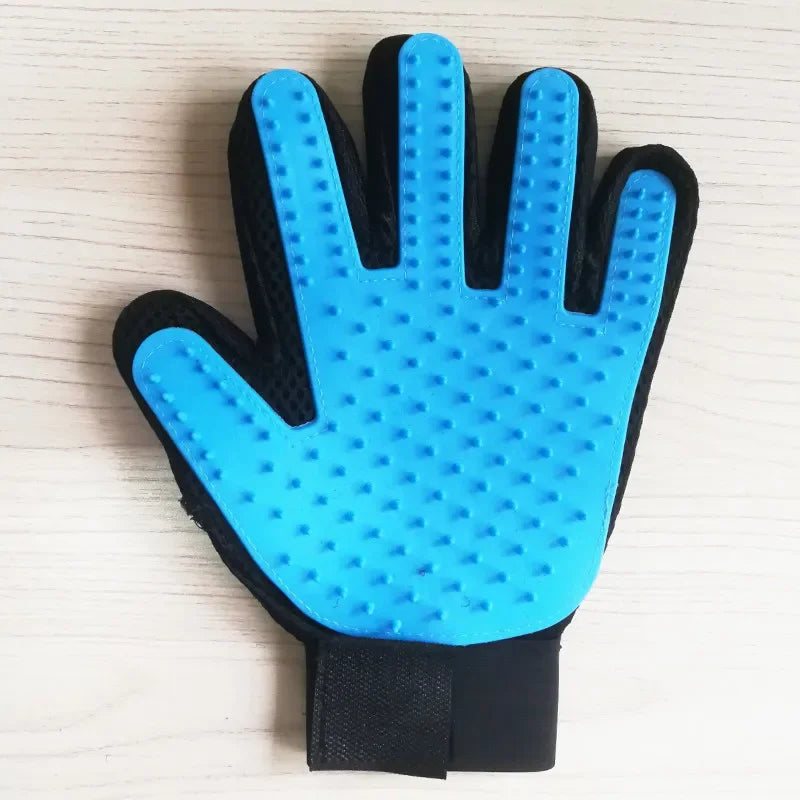 Pet Grooming Gloves - Deshedding & Massage Brush for Cats & Dogs