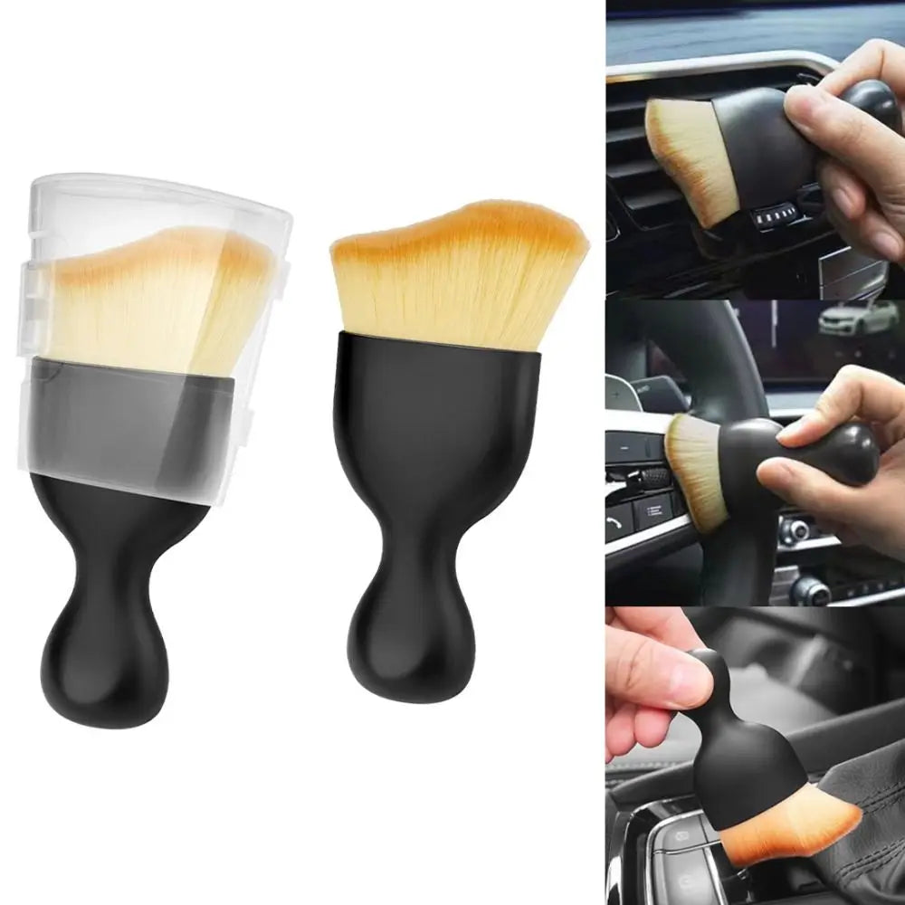 Car Interior Soft Brush - Vent & Crevice Dust Cleaning Tool
