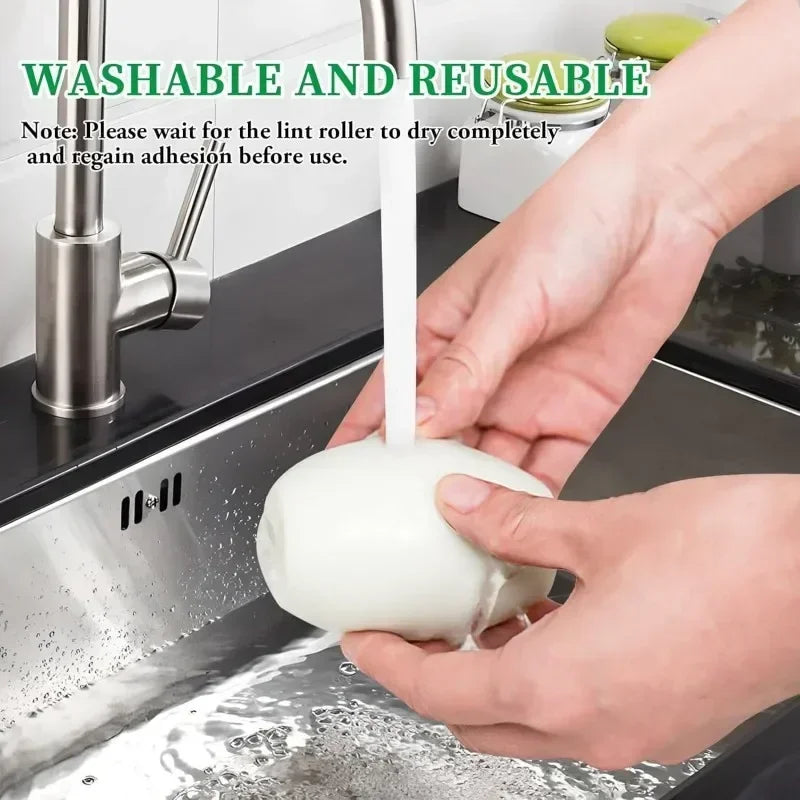 Reusable Washable Lint Roller - Pet Hair & Clothes Cleaner