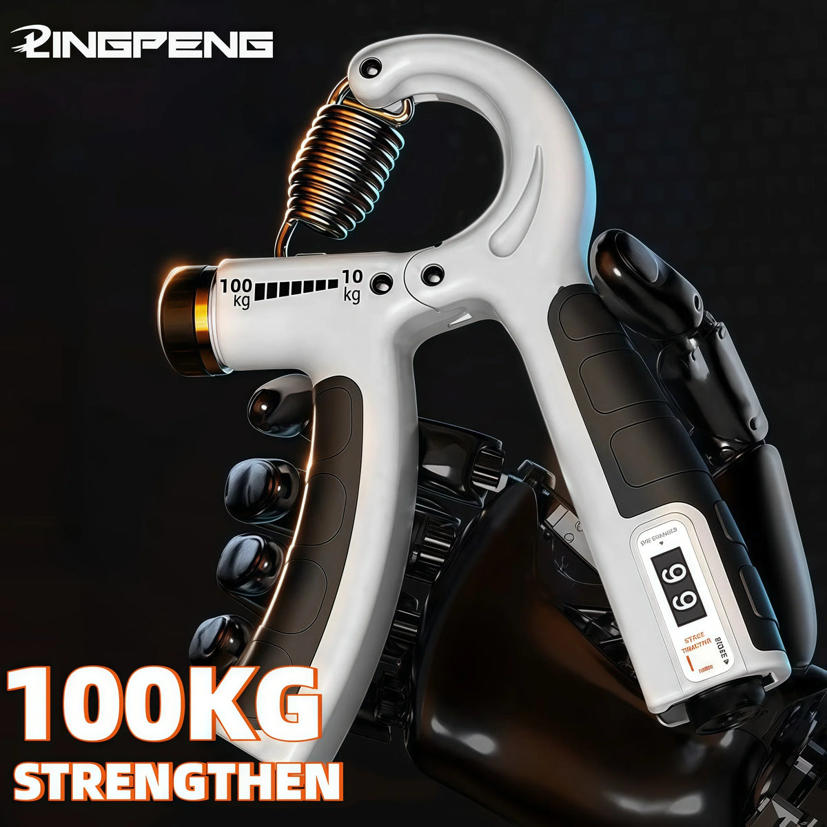 Adjustable Hand Gripper 10-100Kg - Wrist & Finger Strength Trainer