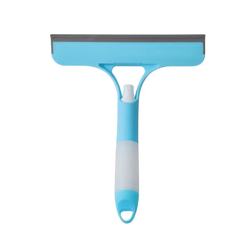3-in-1 Window Cleaning Squeegee with Spray Bottle - Glass & Mirror Wiper