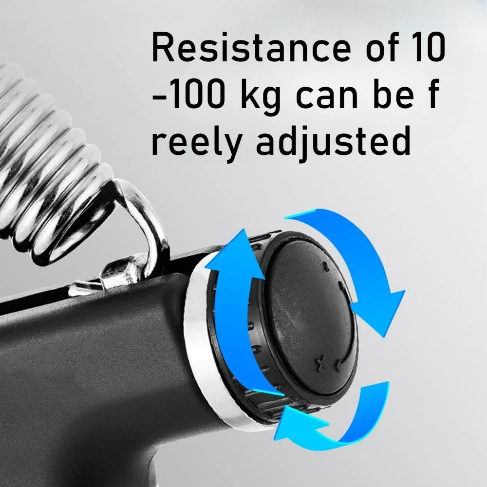 Adjustable Hand Gripper 10-100Kg - Wrist & Finger Strength Trainer