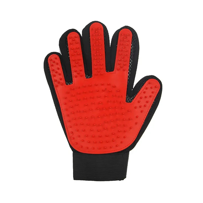 Pet Grooming Gloves - Deshedding & Massage Brush for Cats & Dogs