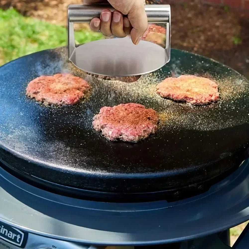 Stainless Steel Smash Burger Press - Perfect Patties Maker