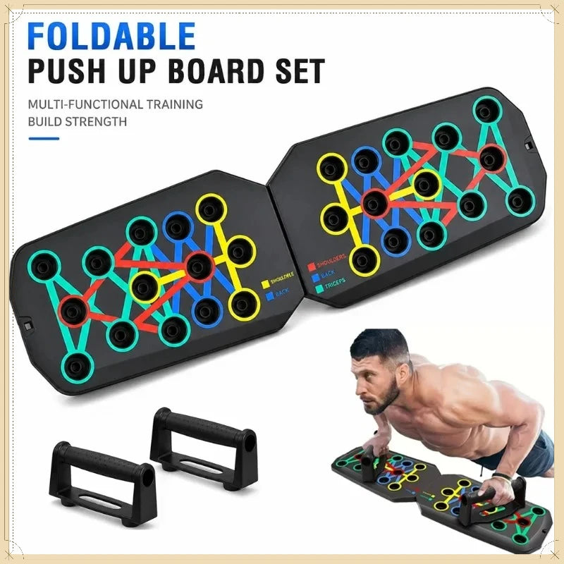 Portable Foldable Push Up Board Set - Home Workout