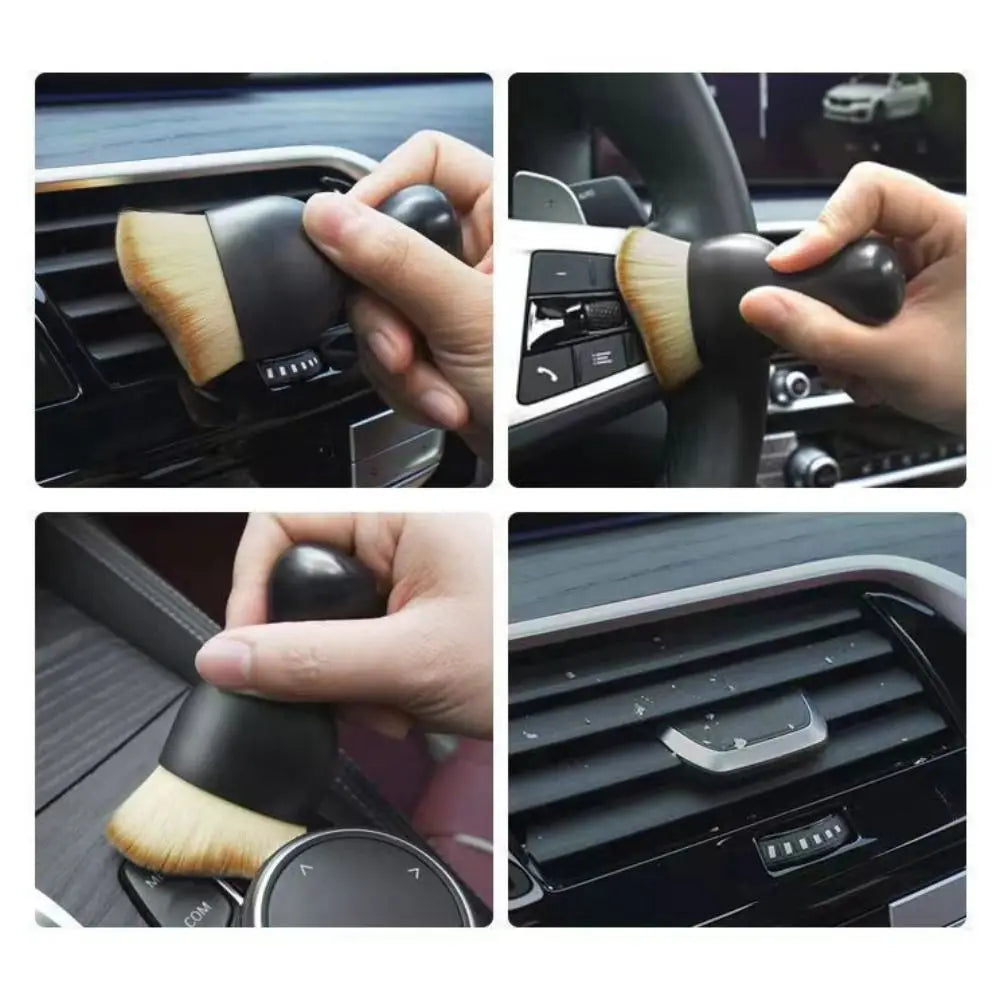Car Interior Soft Brush - Vent & Crevice Dust Cleaning Tool