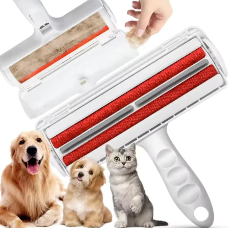 Reusable Pet Hair Remover Roller - Self-Cleaning Lint Brush for Dogs & Cats