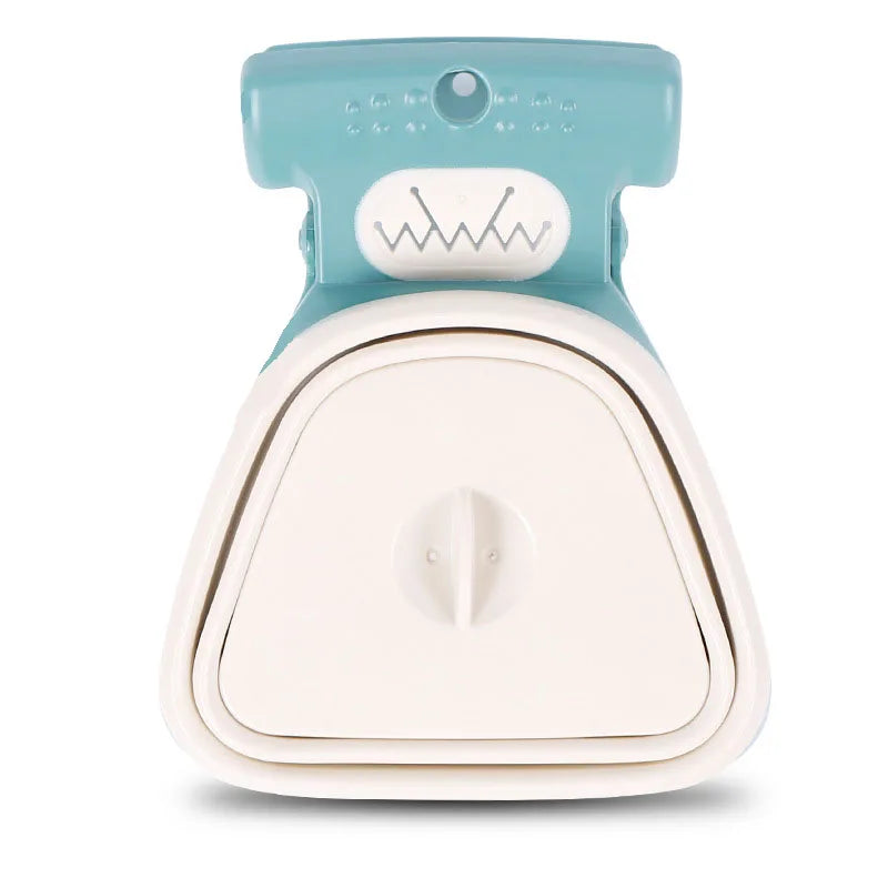 Foldable Dog Poop Scooper with Waste Bags - Portable Pick-Up Tool