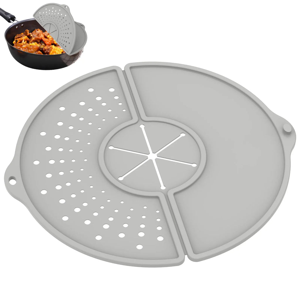Silicone Splatter Screen - Heat Resistant Oil Splash Guard