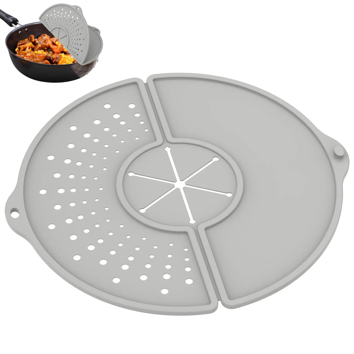 Silicone Splatter Screen - Heat Resistant Oil Splash Guard