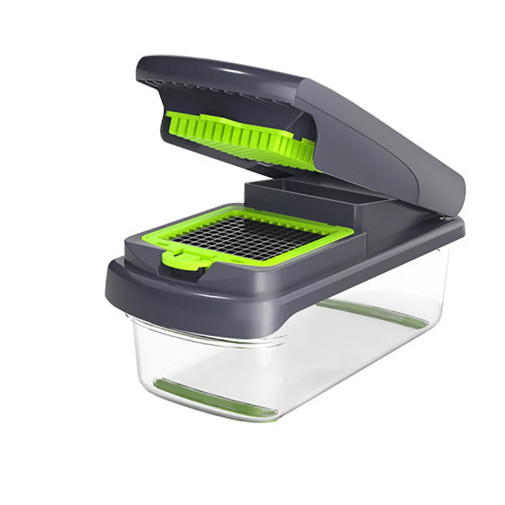 15-in-1 Vegetable Chopper with Container - 7 Blades