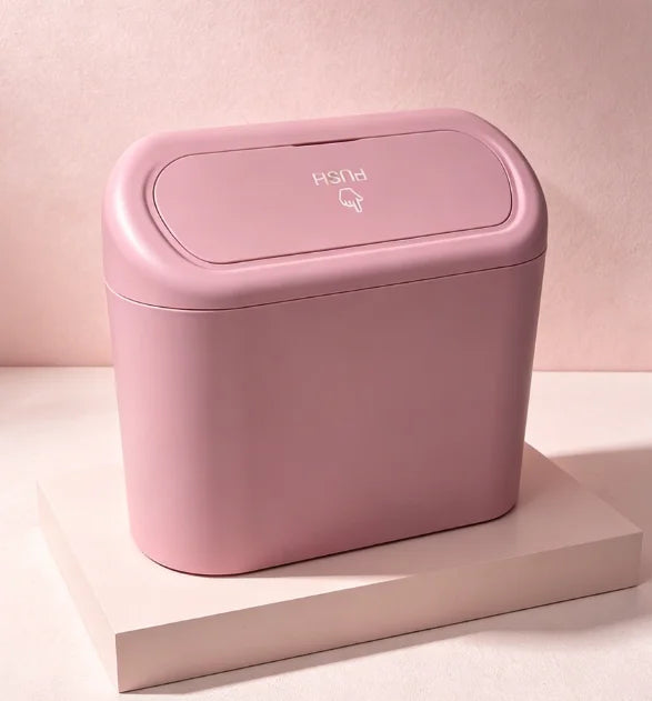 Mini Leakproof Car Trash Can - Portable Garbage Bin