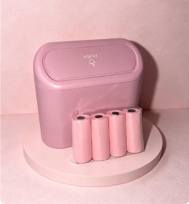 Mini Leakproof Car Trash Can - Portable Garbage Bin