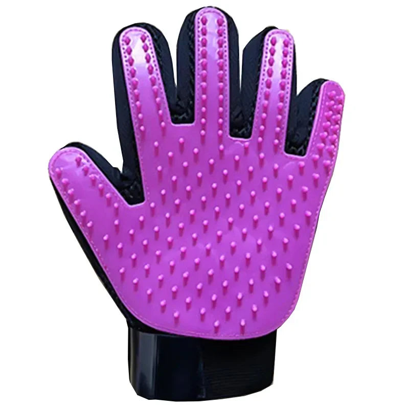 Pet Grooming Gloves - Deshedding & Massage Brush for Cats & Dogs