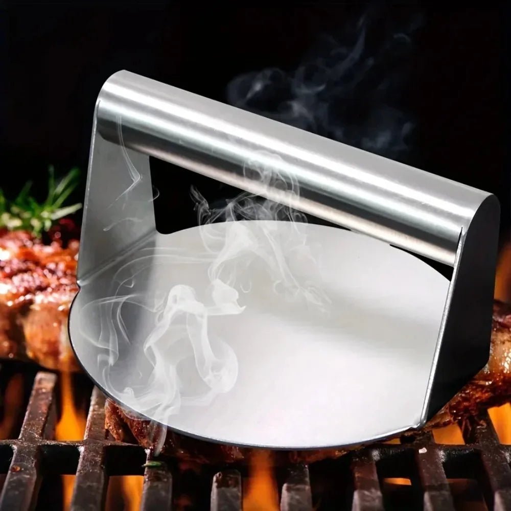Stainless Steel Smash Burger Press - Perfect Patties Maker