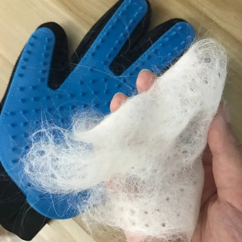 Pet Grooming Gloves - Deshedding & Massage Brush for Cats & Dogs