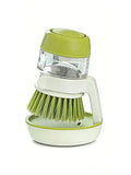 Soap Dispensing Dish Brush - Press-Type Kitchen Pot Scrubber