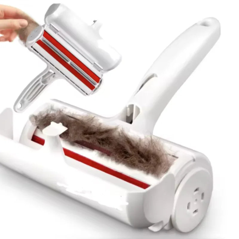 Reusable Pet Hair Remover Roller - Self-Cleaning Lint Brush for Dogs & Cats
