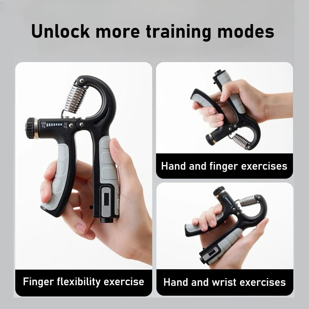 Adjustable Hand Gripper 10-100Kg - Wrist & Finger Strength Trainer