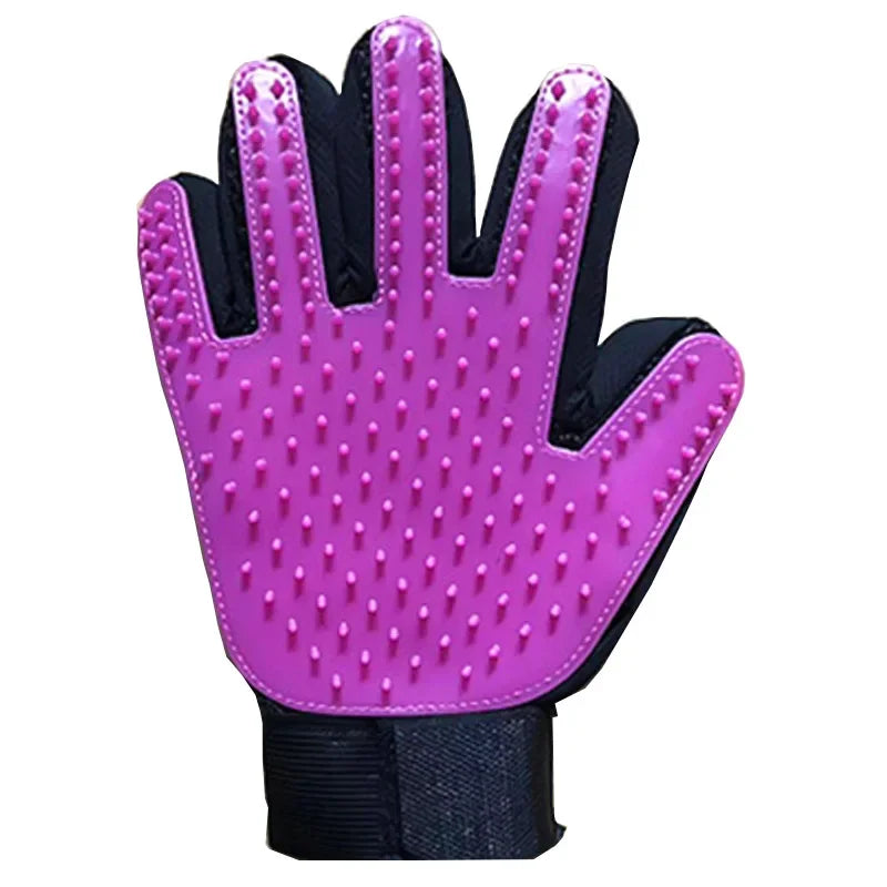 Pet Grooming Gloves - Deshedding & Massage Brush for Cats & Dogs