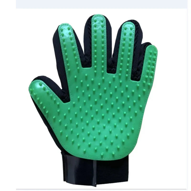 Pet Grooming Gloves - Deshedding & Massage Brush for Cats & Dogs