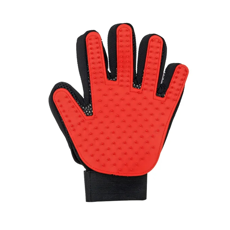 Pet Grooming Gloves - Deshedding & Massage Brush for Cats & Dogs