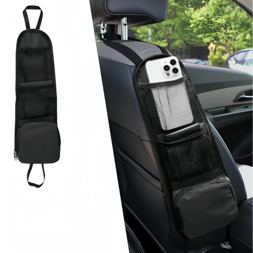 Car Seat Side Storage Organiser with Water Bottle Holder